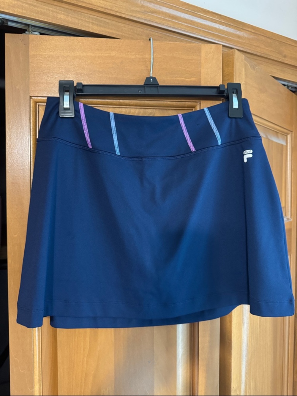 Fila Navy Skater Skirt with Pink & Light Blue Trim